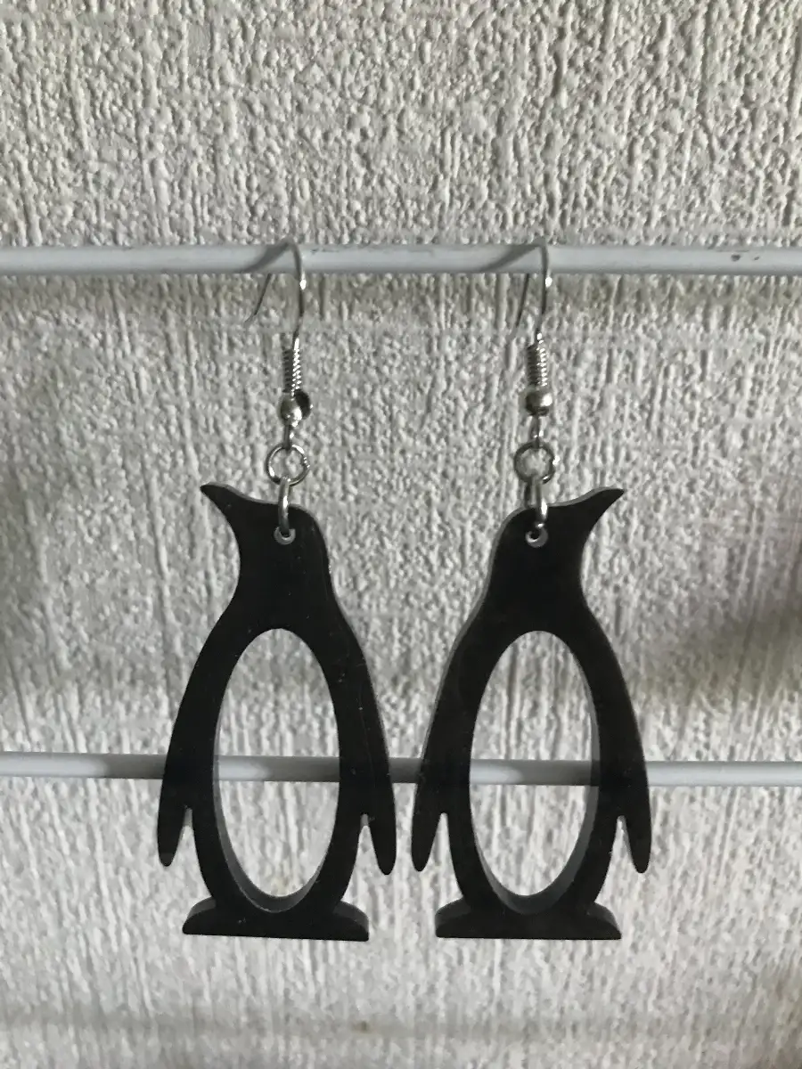 boucles d'oreilles pinguoins