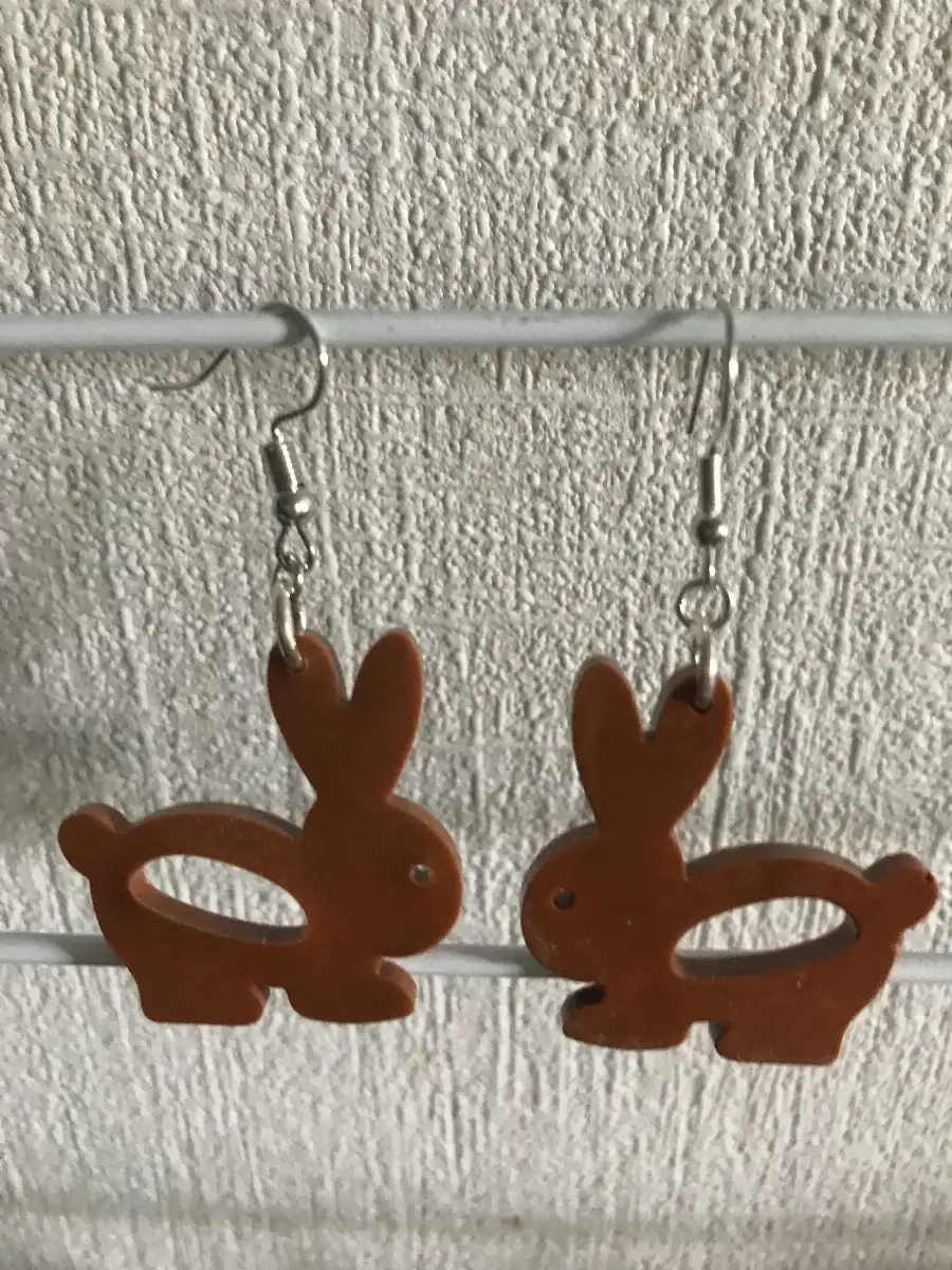 boucles d'oreilles lapin
