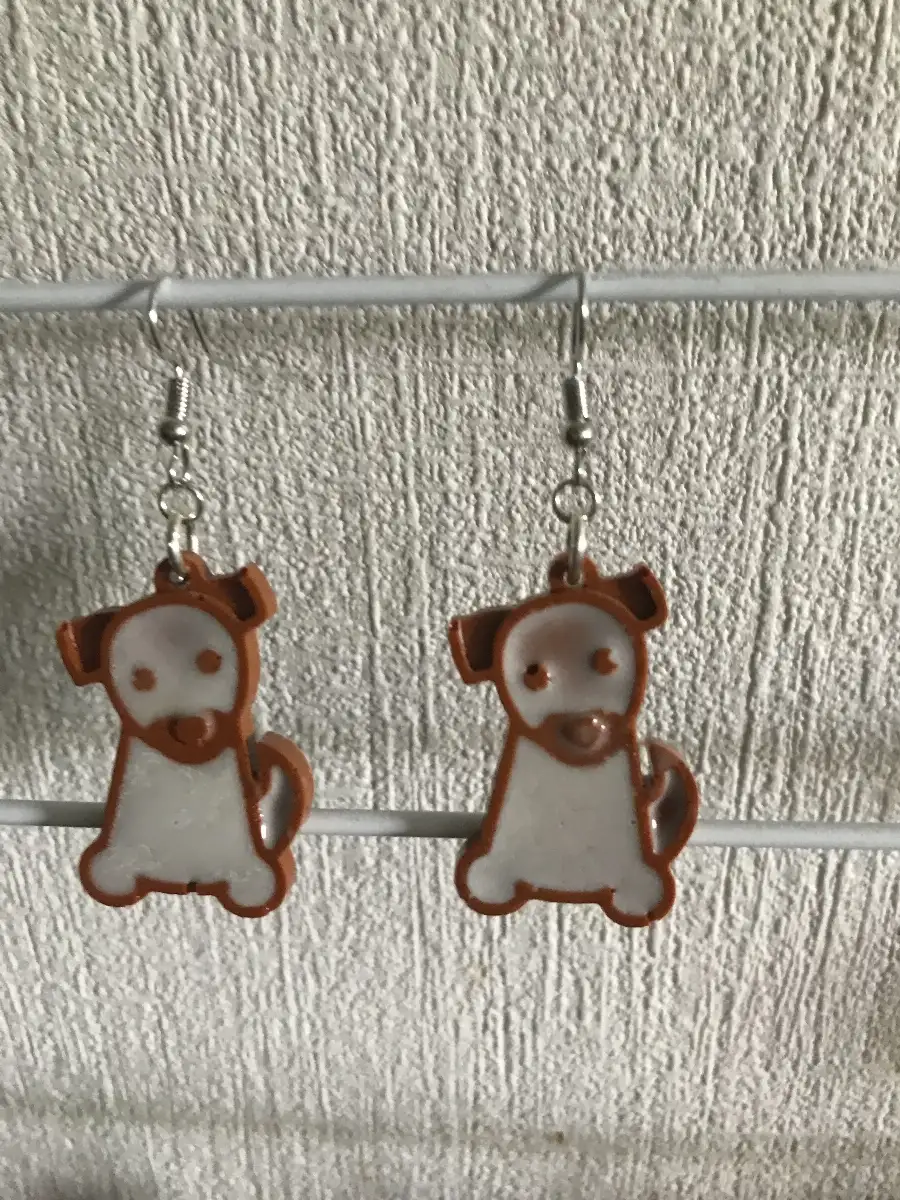 boucles d' oreilles chien