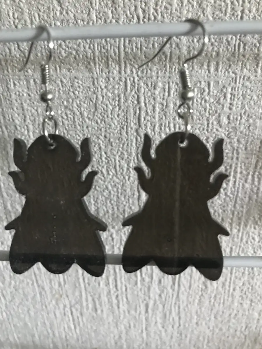 boucles d'oreilles mouches