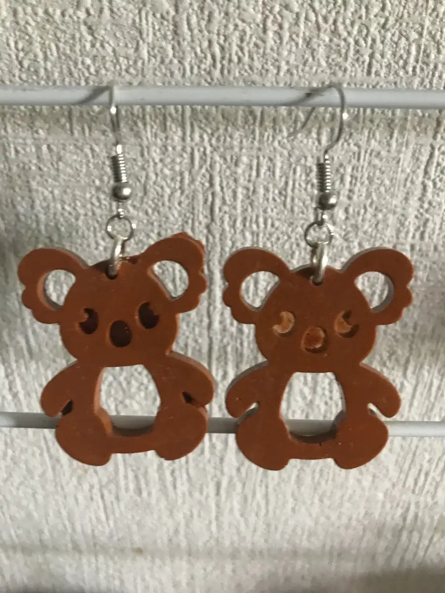 boucles d'oreilles koala