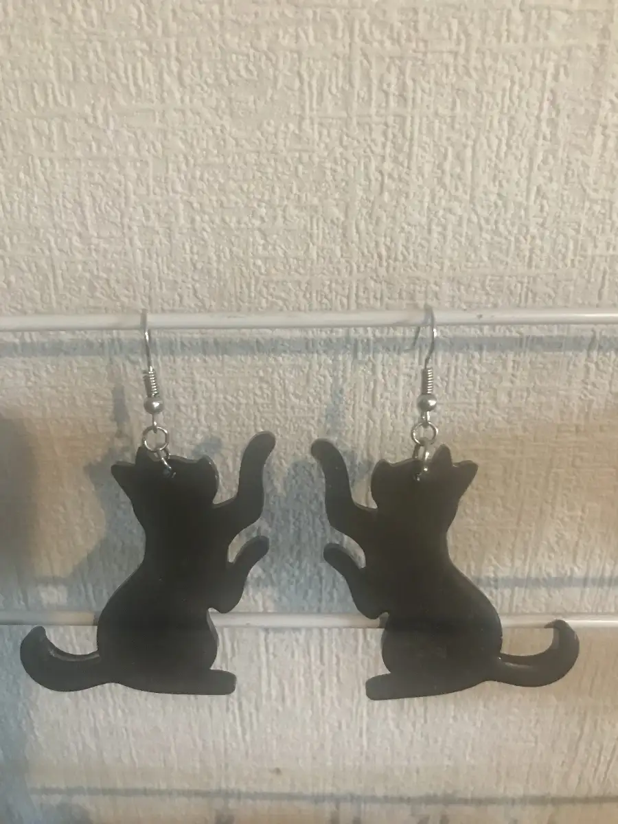 boucles d'oreilles chat