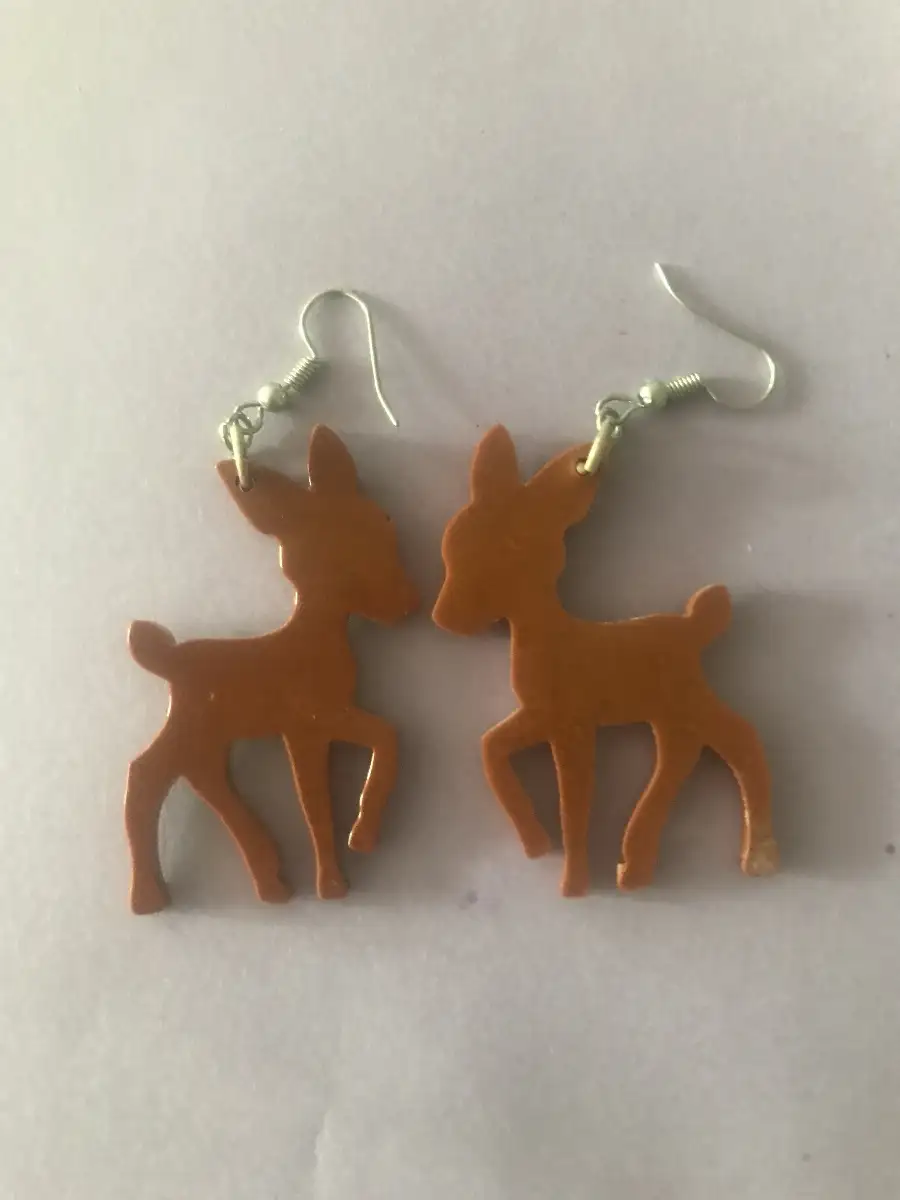 boucles d'oreille faon