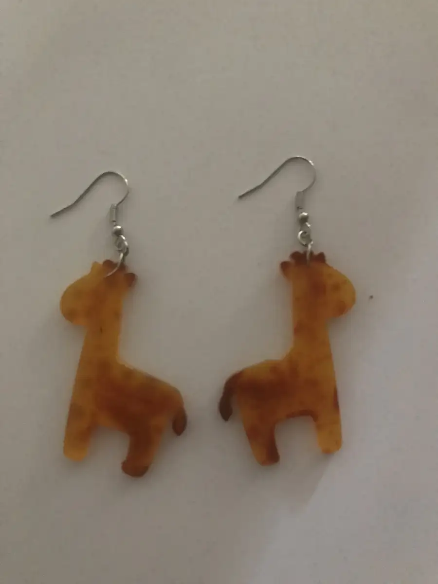 boucle d'oreilles girafes